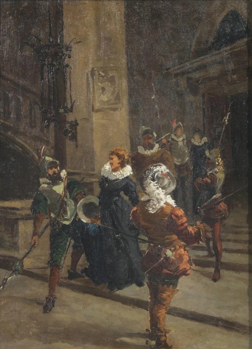 Scena di costumi settecenteschi - attribuito